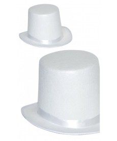 Chapeau Haut de forme blanc