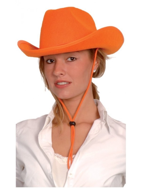 Chapeau de Cow-girl orange