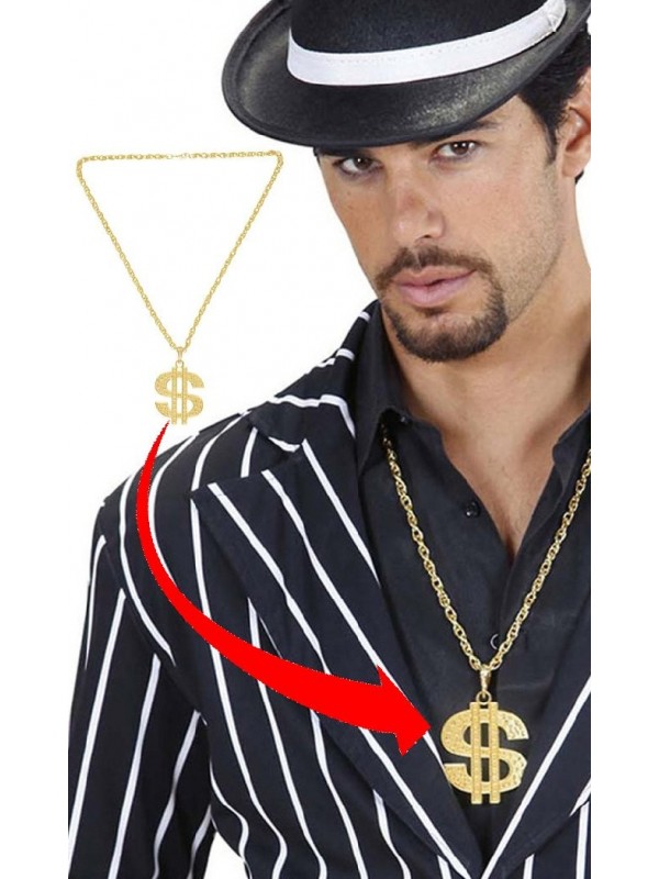 Collier pendentif Dollar Al Capone