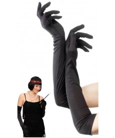 Longs gants noirs