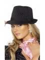 Chapeau Borsalino noir rayé