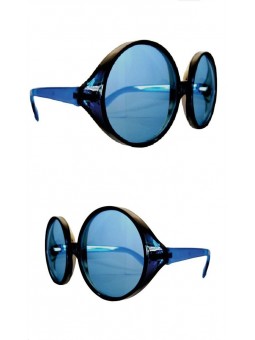 Lunette hippie géante bleue