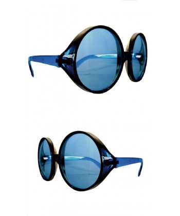 Lunette hippie géante bleue