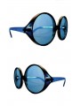 Lunette hippie géante bleue