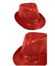 Justin paillettes rouge disco