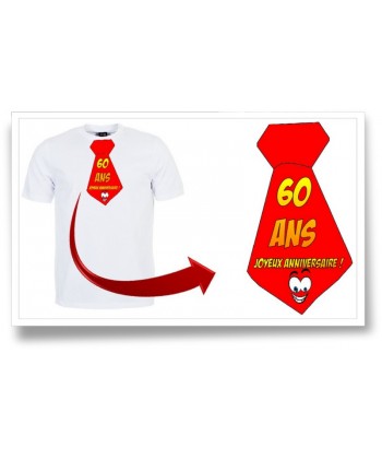 Tshirt "Cravate 60ans"