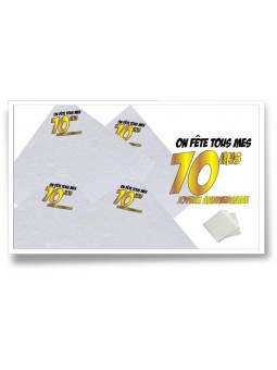 20 Serviettes "50ans"